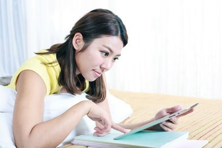 Girl Using iPad